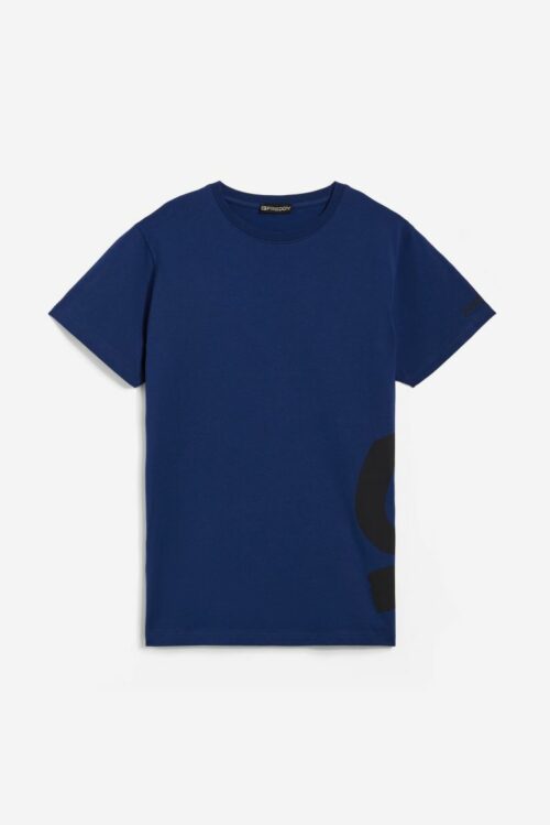 T-shirt da Uomo con maxi logo Freddy blu