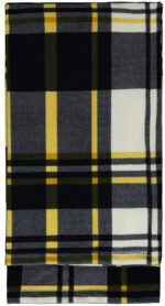 6M34035__1 plaid coperta pile a quadri maryplaid blu e giallo