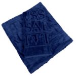 asciugamani-trussardi-overlogo-blue